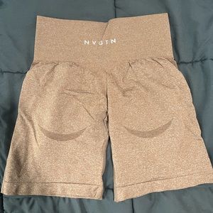 NVGTN Seamless Workout Shorts [BROWN][Size S]